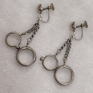 Vintage 50s Alice Wedding Ring Dangle Earrings